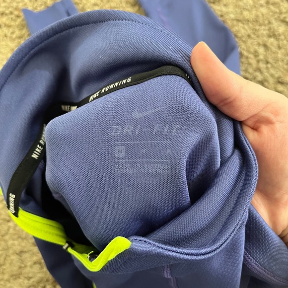 Nike Running Top Womens Size Medium Racer Blue 1/4 Zip Dri Fit Athletic Pullover - Picture 3 of 7